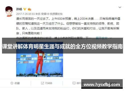 课堂讲解体育明星生涯与成就的全方位视频教学指南
